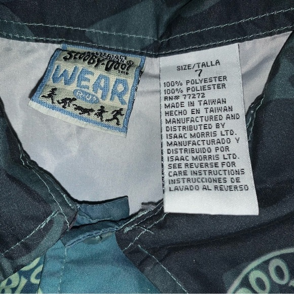 Vintage scooby-Doo safari adventure boys short sleeve button down - Picture 3 of 4